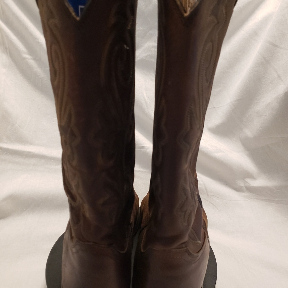 Justin 2252 Men's Classic Western Boot with Bay Apache Cowhide Foot and Rounded - Picture 8 of 10
